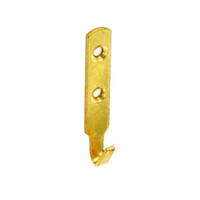 Securpak Heavy Duty Picture Hooks (Pack of 2) Gold (60mm)