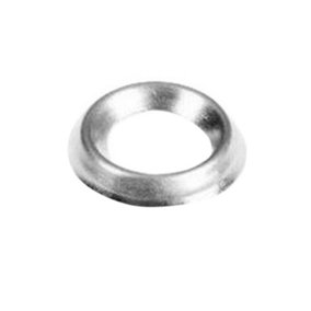 Securpak No 8 Chrome Screw Cup Washer (Pack of 16) Silver (One Size)