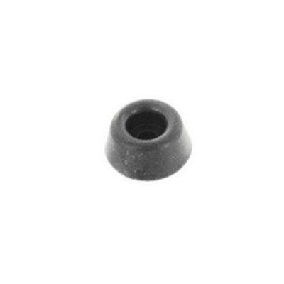 Securpak Plain Seat Buffer (Pack of 6) Black (19mm)