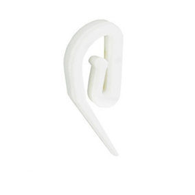 Securpak Plastic Curtain Hooks (Pack of 300) White (One Size)