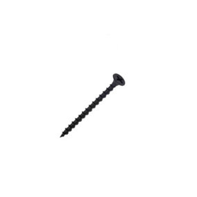 Securpak Pozi Drywall Screws (Pack of 12) Black (75mm x 3.5mm)