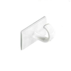 Securpak Self Adhesive Cup Hooks (Pack of 5) White (One Size)