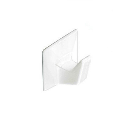 Securpak Self Adhesive Hook (Pack of 5) White (One Size)