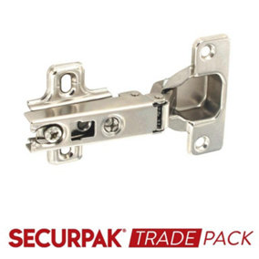 Securpak Trade Pack Nickel Plated Concealed Hinges (Pack of 4) Silver (35mm)