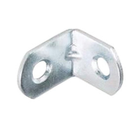Securpak Zinc Plated Angled Bracket (Pack of 10) Silver (One Size)