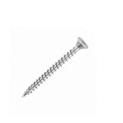 Securpak Zinc Plated Countersunk Pozi Head Screw (Pack of 10) Silver (75mm x 5mm)