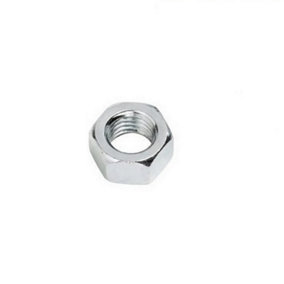 Securpak Zinc Plated Hex Nuts (Pack of 6) Silver (12mm)