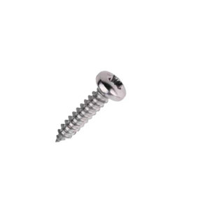 Securpak Zinc Plated Pan Self Tapping Screws (Pack of 40) Silver (One Size)