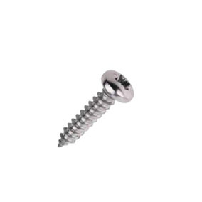 Securpak Zinc Plated Pan Self Tapping Screws (Pack of 50) Silver (One Size)
