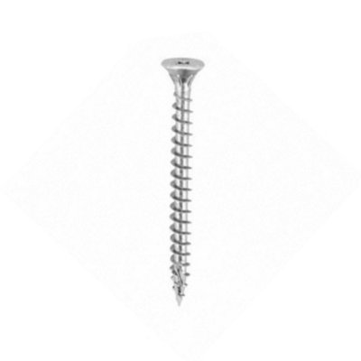 Securpak Zinc Plated Pozi Head Screw (Pack of 25) Silver (25mm x 5mm)