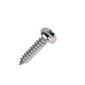 Securpak Zinc Plated Pozi Self Tapping Screws (Pack of 60) Silver (One Size)