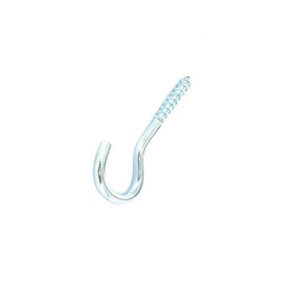 Securpak Zinc Plated Screw Hook (Pack of 5) Silver (One Size)