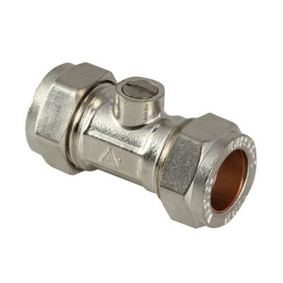 Securplumb CXC Chrome Isolating Valve Chrome (15mm)