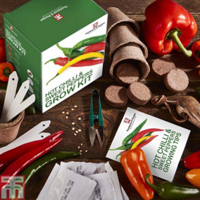 Seed Grow Kit Red Hot Chilli + Sweet Peppers