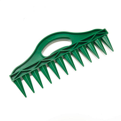 Seed Hole Dibber with 12 prongs for accurate planting depth and spacing, easy-to-use grab handle. H13 x L30cm