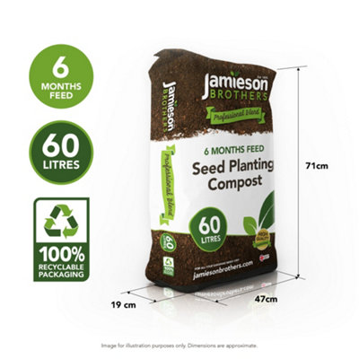 BLOOMIN’ BROTHERS Seed Planting Compost 60L - By Jamieson Brothers