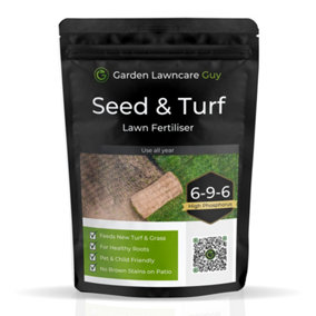 Seed & Turf Lawn Feed - Pre-Seed & Pre Turf Fertiliser for New Grass 9.5kg (380m2)