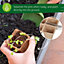 Seedling Tray Peat Pots, 6 Pcs (60 cells) Biodegradable Seed Trays for Organic Germination with Plug Seedling Trays for Gardens