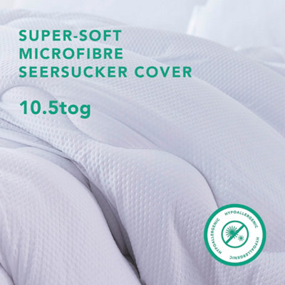 Seersucker 10.5 Tog Duvet With Micro-Fresh