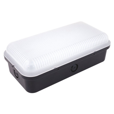 Selectric ATOMF2 Outdoor Rectangular LED Bulkhead with Photo Cell 6000K ...