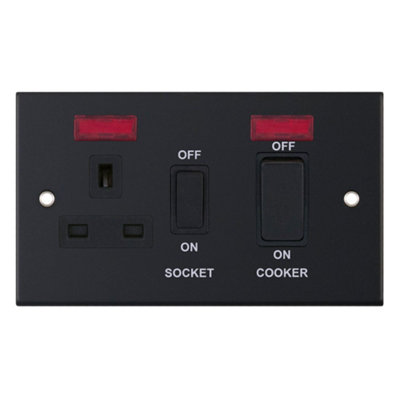 Selectric DSL11-31 M5 Cooker Control Unit with Neons 45A (Matt Black)