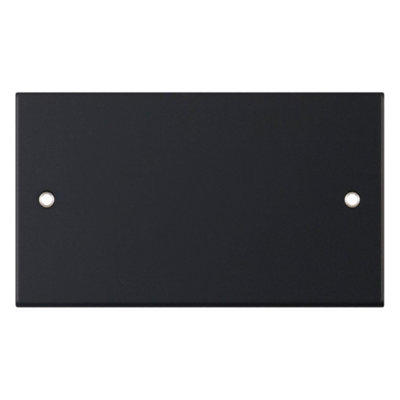 Selectric DSL11-43 5M Blank Plate 2 Gang (Matt Black)