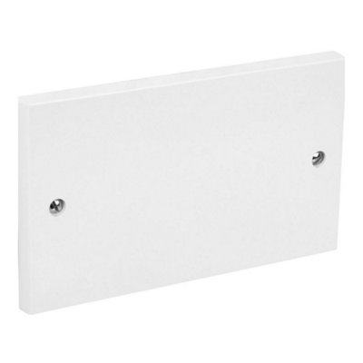 Selectric LG9112 Blank Plate - 2 Gang (White)