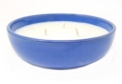 Selena Glaze Blue Sea Salt Hand Dipped Soy Wax Candle (Diam) 14cm DIY