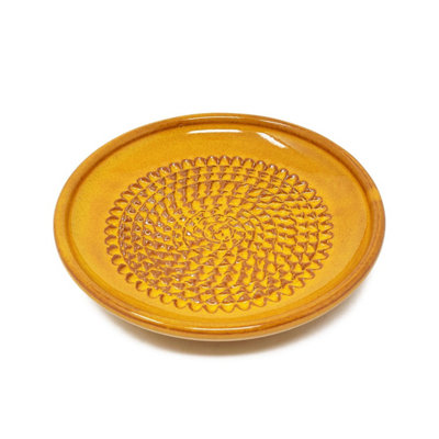 Selena Glazed Hand Dipped Kitchen Dining Garlic Rasp Orange (Diam) 12cm ...