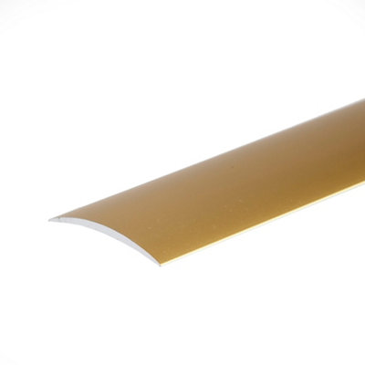 Self-adhesive anodised aluminium door floor bar edge trim threshold  930mm x 40mm a13 gold