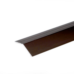 Self-adhesive anodised aluminium door floor bar edge trim threshold profile 900mm x 41mm x 16mm a47 Brown