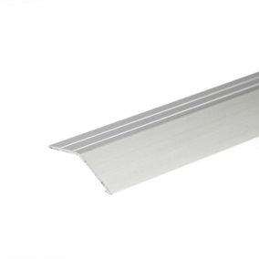 Self-adhesive anodised aluminium door floor bar edge trim threshold profile 900mm x 41mm x 16mm a47 Silver