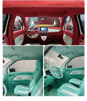 Self Adhesive Faux Suede Fabric Sticker 50x149cm Velvet Wrap Car ...