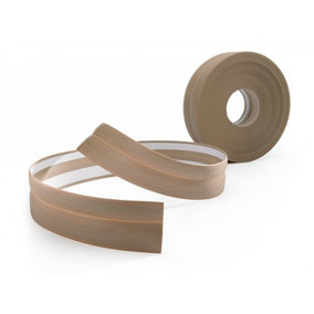 Self-adhesive flexible coved skirting board pvc strip floor wall joint k.102  25m(L) - driftwood