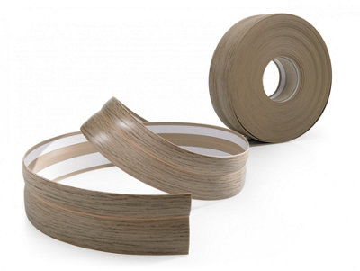 Self-adhesive flexible coved skirting board pvc strip floor wall joint k.104  15m(L) - walnut