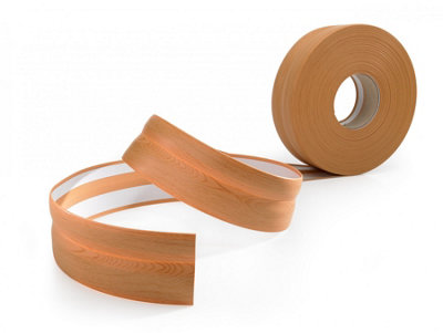 Self-adhesive flexible coved skirting board pvc strip floor wall joint k.403  15m(L) - light oak