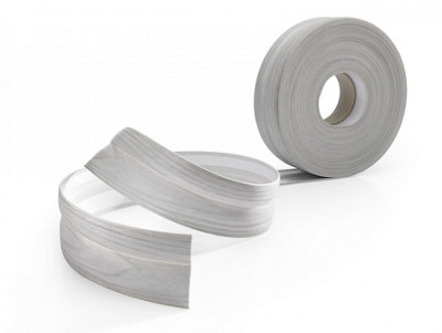 Self-adhesive flexible coved skirting board pvc strip floor wall joint k.702  15m(L) - grey oak