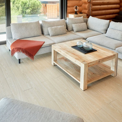 Self Adhesive Floor Planks - 36 Planks Per Pack Covering 53.8 ft² (5 m²) - Peel And Stick Vinyl Flooring in Natural Oak Wood