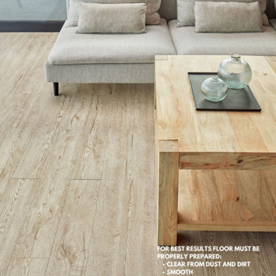 Self Adhesive Floor Planks - Pack of 7 Planks Covers 10.47 ft² (0.97m² ...