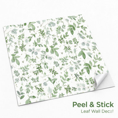 Self-Adhesive Floral Wallpaper Roll Leaves 5 m
