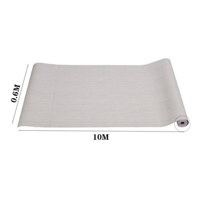 Self-Adhesive PVC Wallpaper in Beige Grey 10m L x 0.6m W