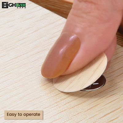 Ymapinc 6 Sheets 580 PCS Screw Hole Covers White Furniture Stickers 3 Sizes Self-Adhesive Screw Hole Stickers White PVC Round Sticker For Wood Cabinet