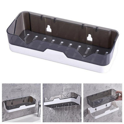 Self-Adhesive Shower Caddy Shelf Bathroom Storage Rack Shampoo Holder ...