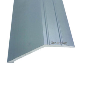 Self-Adhesive Strip Angle Edge Threshold 15mm For Tile Or Laminate Flooring 3ft / 0.9metres Trim Grey