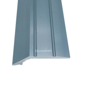 Self-Adhesive Strip Angle Edge Threshold 7mm For Tile Or Laminate Flooring 3ft / 0.9metres Trim Grey