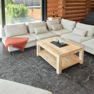 Self-Adhesive Vinyl Floor Tiles - 30 Pack for 30 ft² (2.79 m²) Coverage - Peel & Stick Vinyl Floor Tiles - Luxe Marble Effect - 8