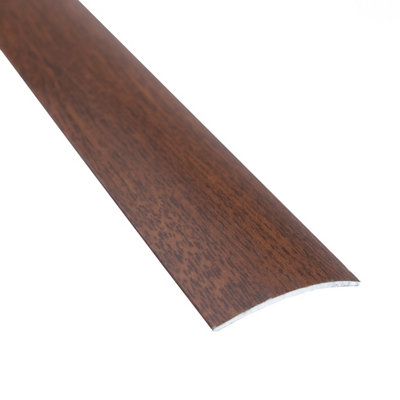 Self-adhesive wood effect aluminium door floor bar edge trim threshold  930mm x 40mm a13 golden oak