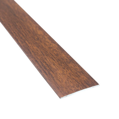 Self-adhesive wood effect aluminium door floor bar edge trim threshold profile  930mm x 35mm a08 golden oak