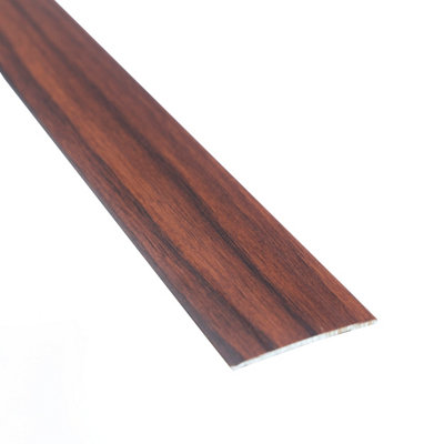 Self-adhesive wood effect aluminium door floor bar edge trim threshold profile 930mm x 35mm a08 togo mahogany Price Comparisons | Compare The Build