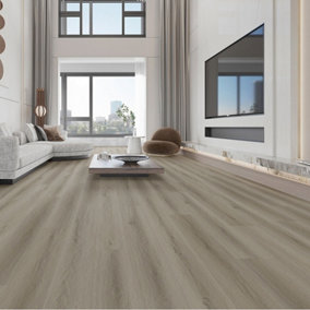 Self Adhesive Wood Effect PVC Flooring Planks 36 PCS,Brown,5m²